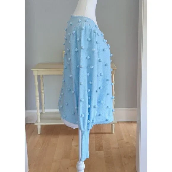 Lilly Pulitzer Kippa Sweater Ravello Blue Size Large - Picture 3 of 12